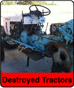 destroyed tractors